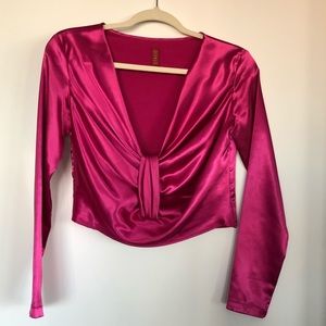 Staud Silky Pink Top